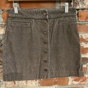 Aritzia Wilfred Free Corduroy Button Skirt Size 4